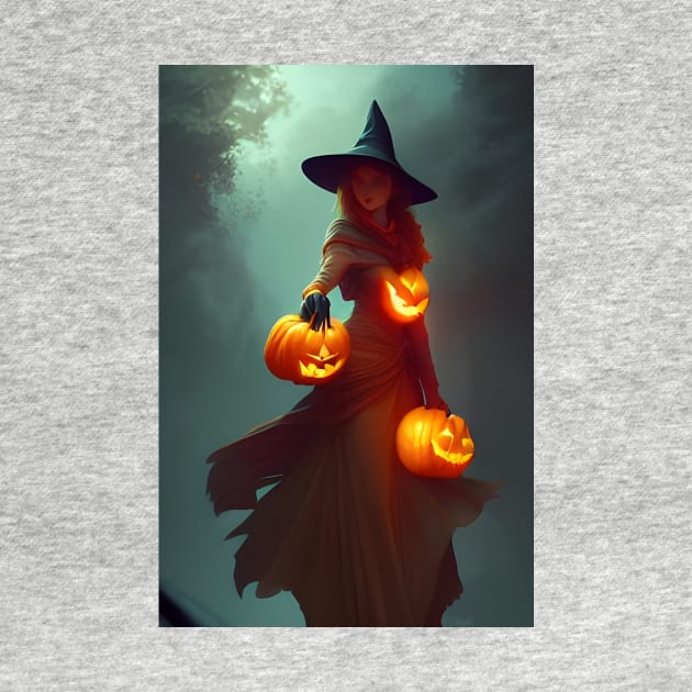 Pumpkin witch by Annka47